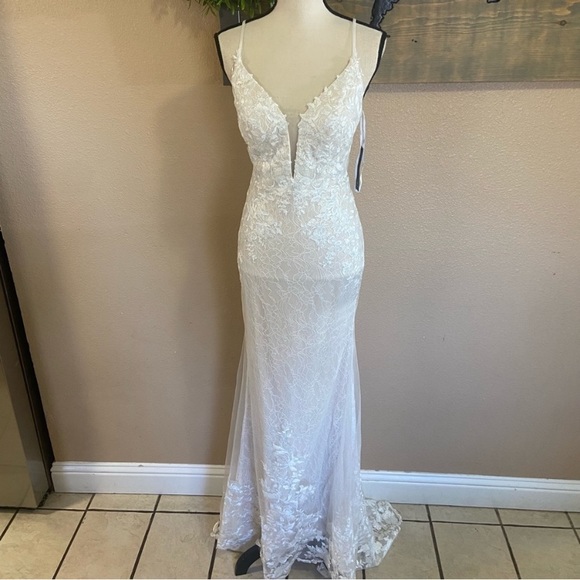 Lulus Luxe Glimmer of Love White Embroidered Lace Mermaid Maxi Dress - Picture 11 of 16